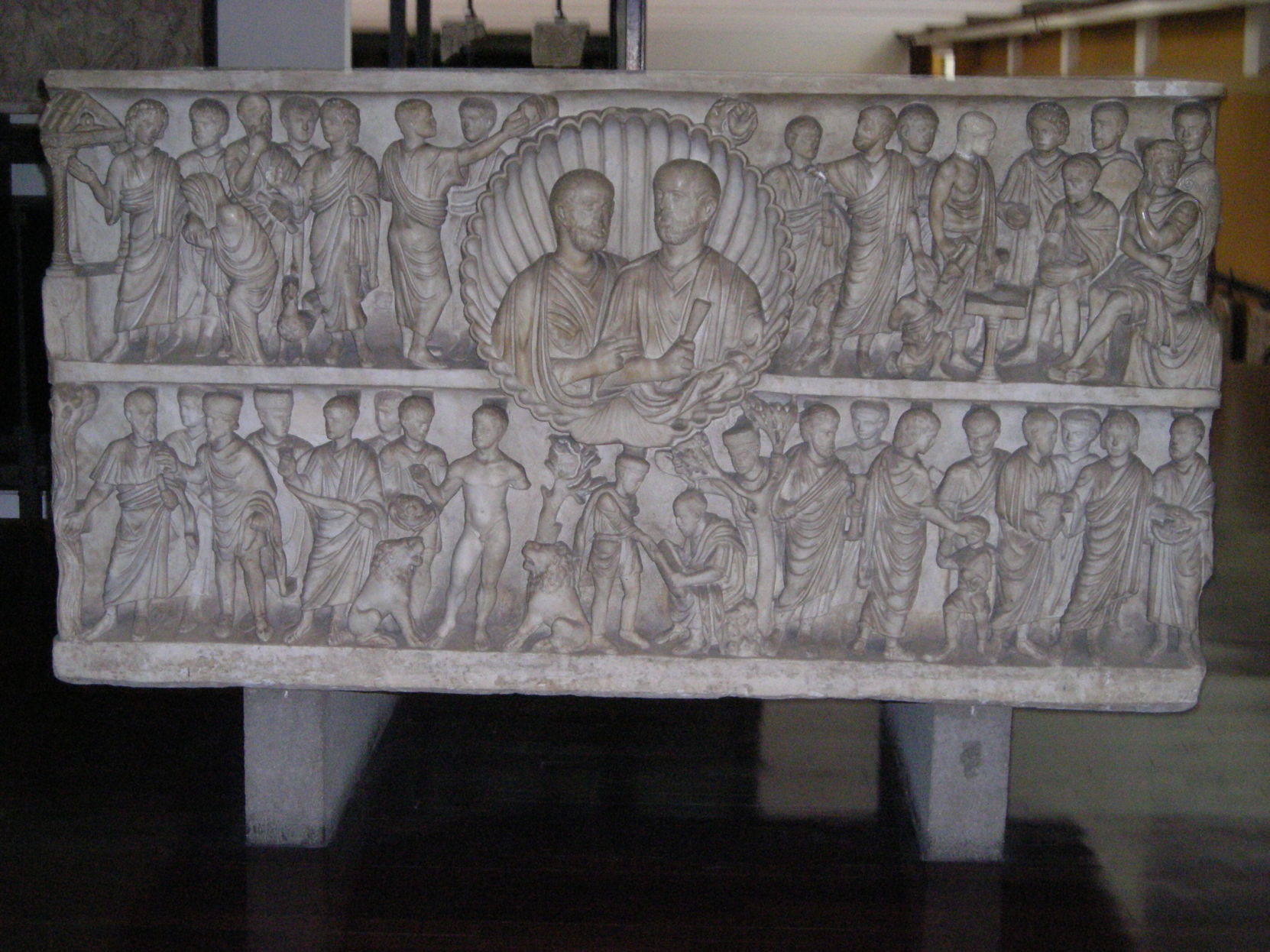 One of the many sarcophagi Ferst researched